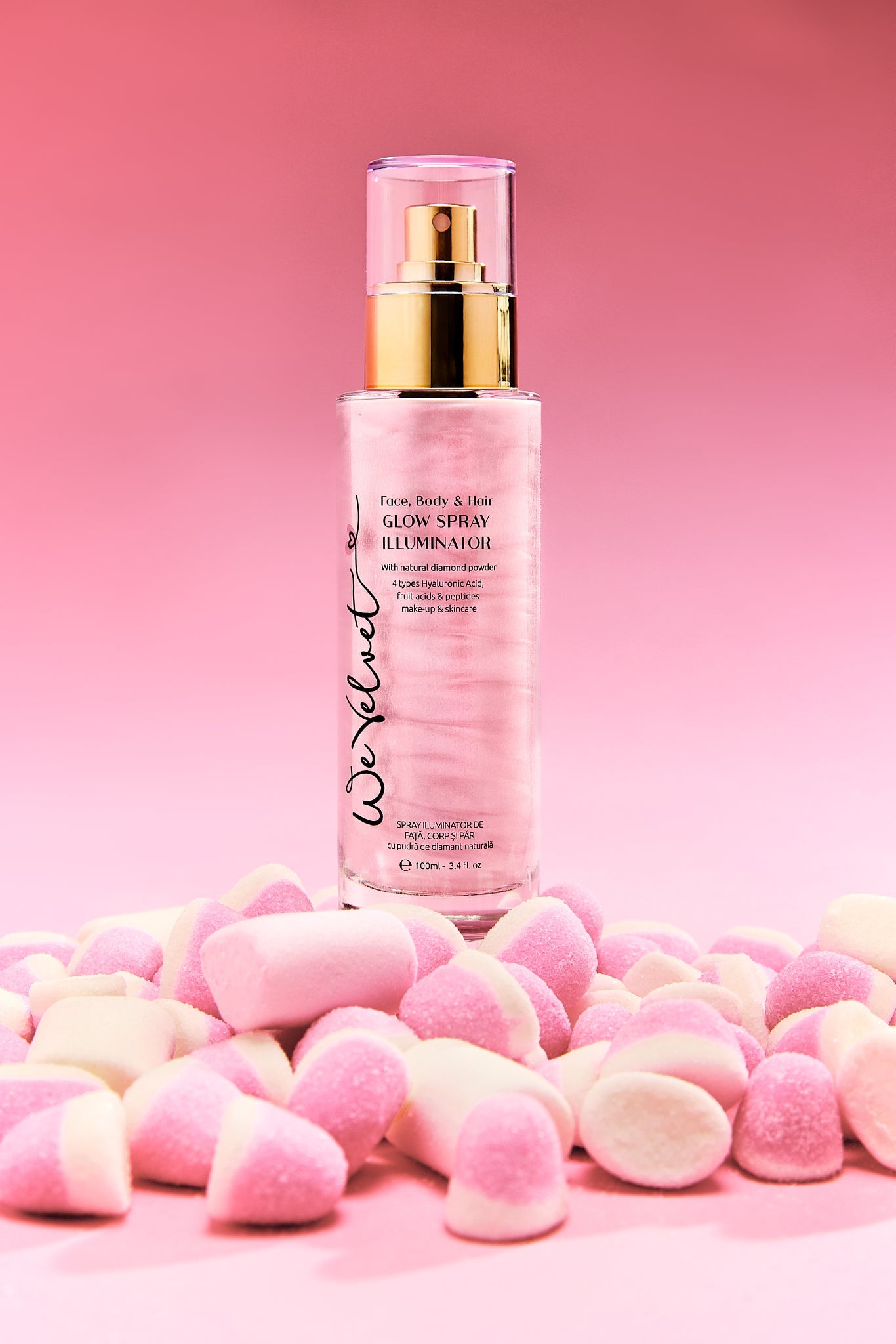 We Velvet Glow Spray - Face and Body Illuminator