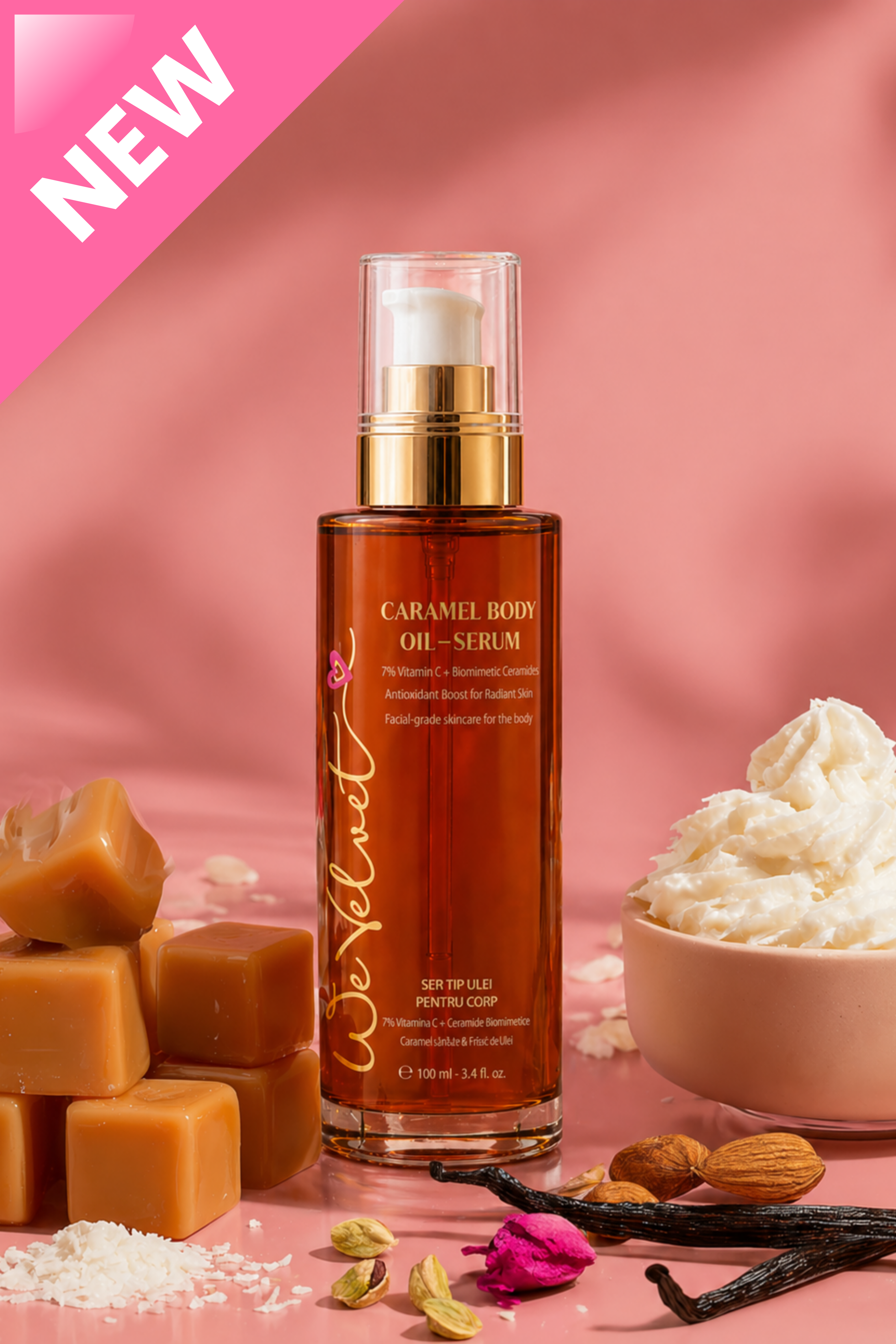 We Velvet Caramel Body Oil-Serum