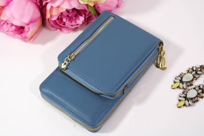 Portofel blue tip poșetă piele eco Ximena