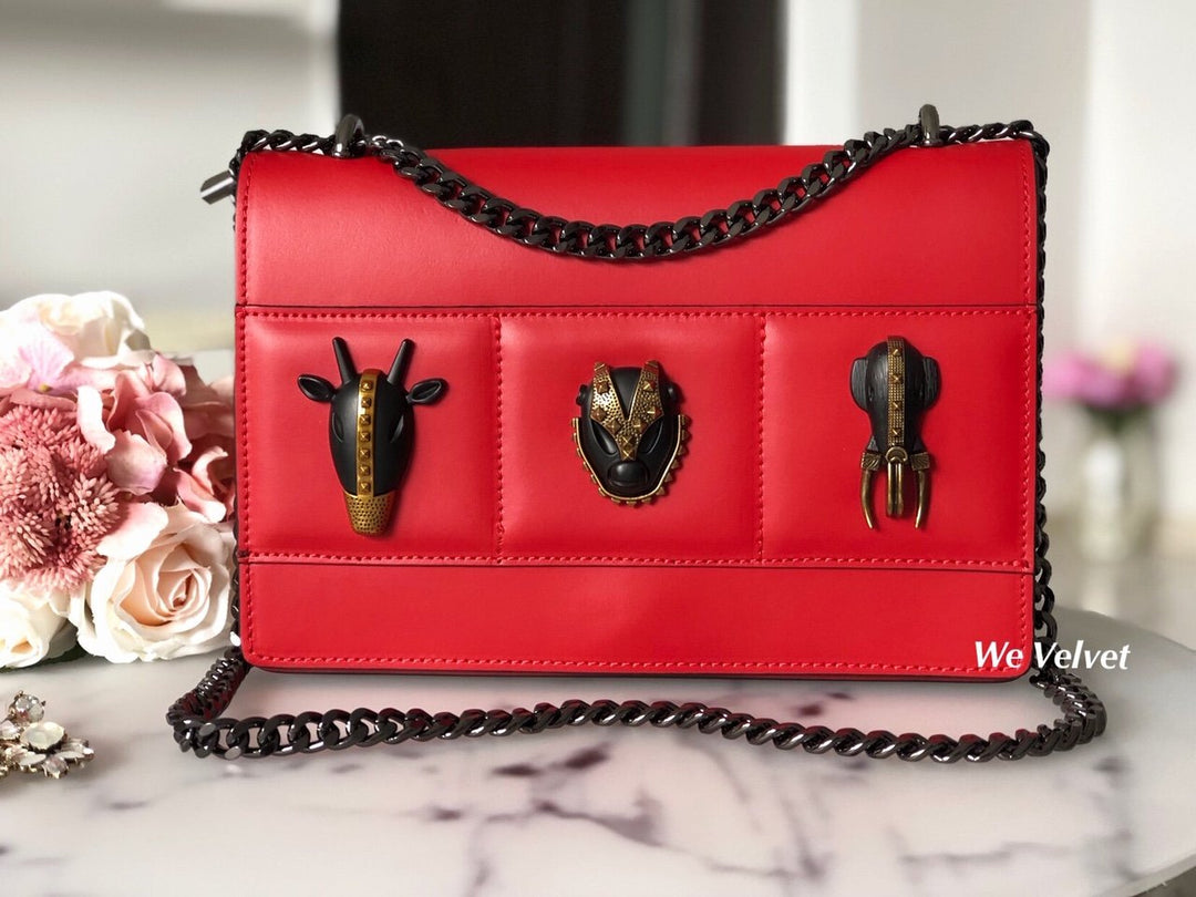 Geantă roşie piele naturală Charm – We Velvet