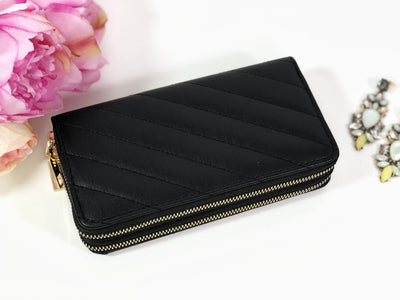 Portofel negru piele eco Twisty