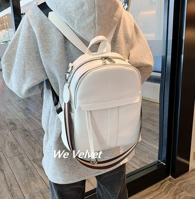 Rucsac alb piele eco Shelly