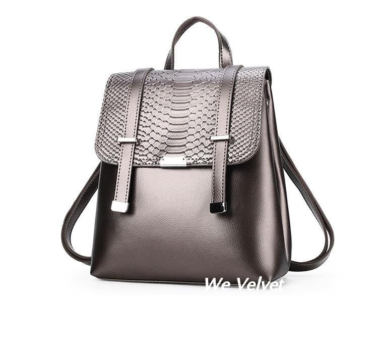 Rucsac bronze piele eco tip geantă Evelyn – We Velvet