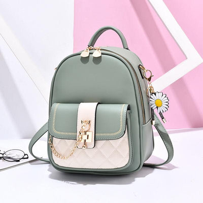 Rucsac verde pastel piele eco Enchanted Star