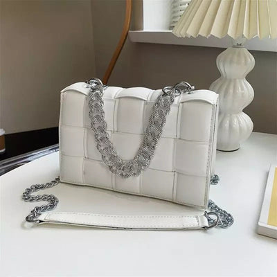 Geantă albă piele eco Cloudy