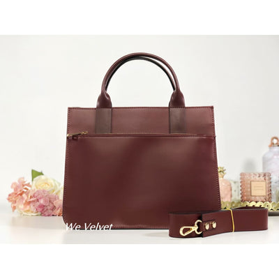 Geant burgundy piele natural Cindy