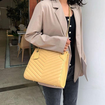 Geantă galbenă piele eco Inez