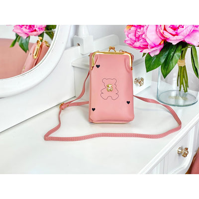 Geantă mini rose piele eco pentru telefonul mobil Beary Sweet