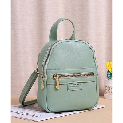 Mini rucsac verde pastel piele eco Forever Young