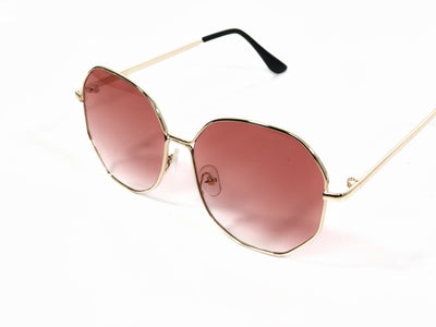 Ochelari de soare cu lentile roz în degrade O103